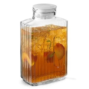 Elegant 68oz Glass Pitcher with Lid for All Occasions