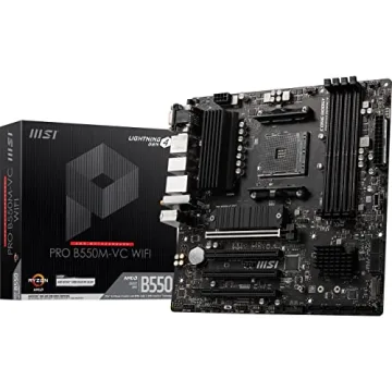MSI PRO B550M-VC WiFi AMD Ryzen 5000 Ready Motherboard - High Performance