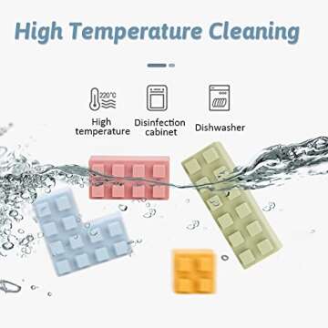 bopoobo Stacking Toys Soft Building Blocks, Silicone Montessori Educational Toy Toddler Sensory Learning, Baby Bath Toys, Girls Boy Gifts for Kids Age 1 2 3 Years Old