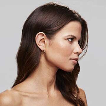 PAVOI 14K Gold Plated Hoop Earrings - Elegant & Lightweight