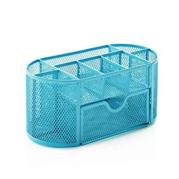 Multi-Functional Metal Wire Mesh Desktop Organizer Caddy