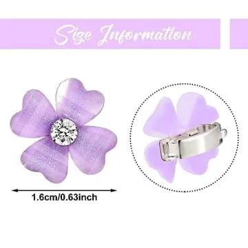 Paderison Mini Flower Hair Clips for Women & Girls