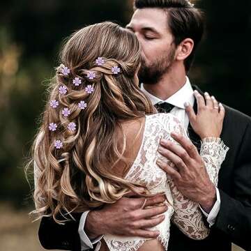 Paderison Mini Flower Hair Clips for Women & Girls