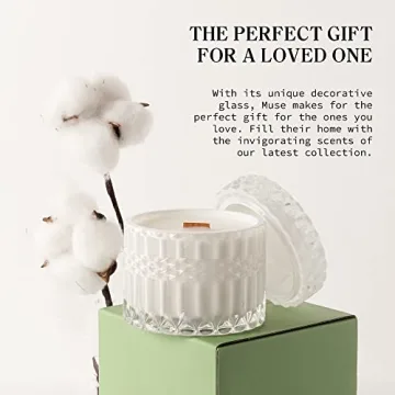 Hidden Label Fresh Cotton Scented Candles 7.4oz Decorative Gifts