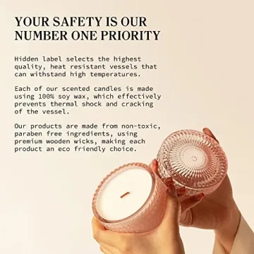 Hidden Label Fresh Cotton Scented Candles 7.4oz Decorative Gifts