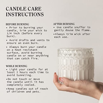 Hidden Label Fresh Cotton Scented Candles 7.4oz Decorative Gifts