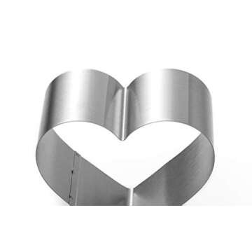 Large Heart Cookie Cutter Set for Baking and Crafting