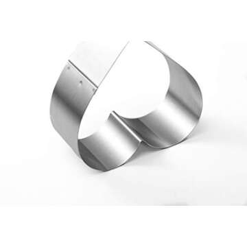 Large Heart Cookie Cutter Set for Baking and Crafting