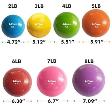 A2ZCARE Toning Ball - Weighted Toning Exercise Ball - Soft Weighted Medicine Ball for Pilates, Yoga, Physical Therapy and Fitness - Yellow (3lbs)