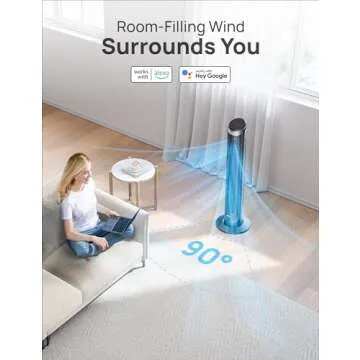 Dreo Smart Tower Fan with WiFi, Quiet and Powerful