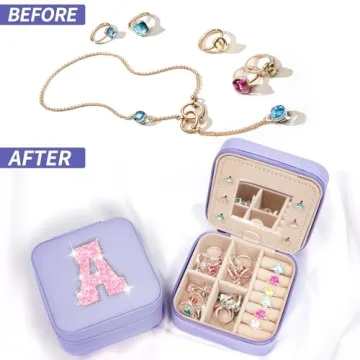 Uygafly Jewelry Organizer for Teens - Stylish Travel Case