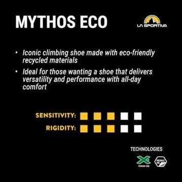 La Sportiva Men's Mythos Eco Rock Climbing Shoe for Sustainable Climbs