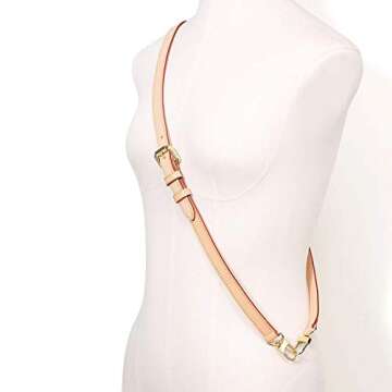 seventeenzone Crossbody Replacement Strap for Speedy 25 30 Adjustable Vachetta Leather Strap