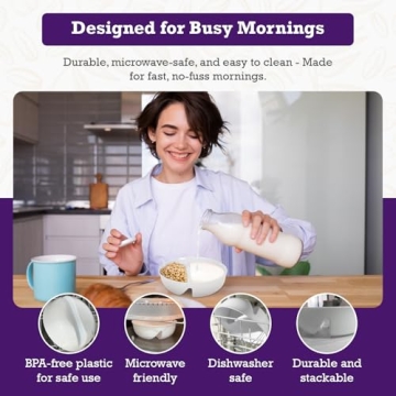 2 Pack Just Crunch Cereal Bowls – Keep Cereal Crunchy