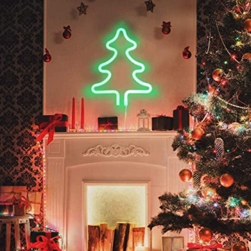 Versatile Christmas Tree Neon Sign for Home and Parties