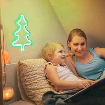 Versatile Christmas Tree Neon Sign for Home and Parties
