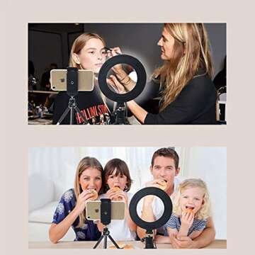 Selfie Ring Light & Tripod for YouTube/Makeup Streaming