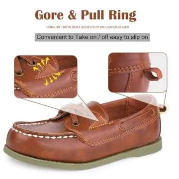 HOMEHOT Boys Dress Shoes Casual School Shoes Slip on Boys Loafers (Toddler/Little Kid/Big Kid) Color...