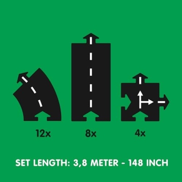 Waytoplay Highway 24-Piece Modular Car Track Set