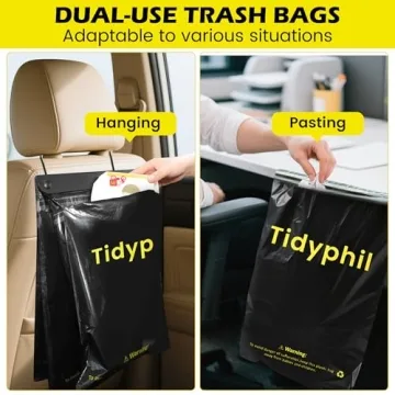 50 PCS Disposable Car Trash Bags for Clean Vehicle