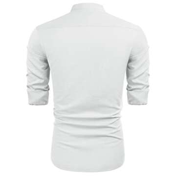 Coofandy Casual Button Down Summer Beach Shirt for Men