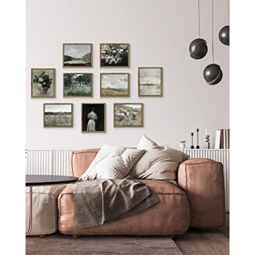 InSimSea Framed Vintage Landscape Wall Art for Home Decor