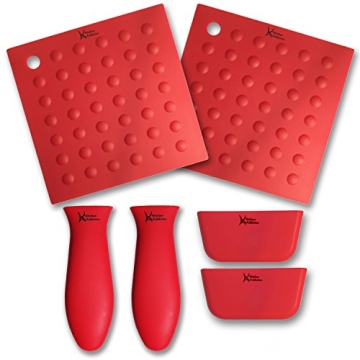 Kitchen Addiction 6 Piece Silicone Kitchen Set - Essential Cooking Accessories
