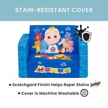 Delta Children CoComelon Flip-Out Chair for Kids