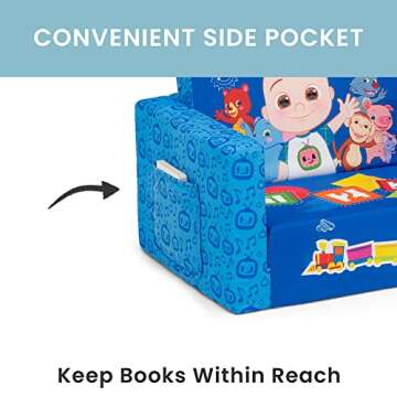 Delta Children CoComelon Flip-Out Chair for Kids