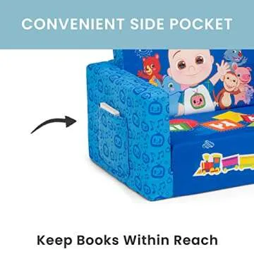 Delta Children CoComelon Flip-Out Chair for Kids