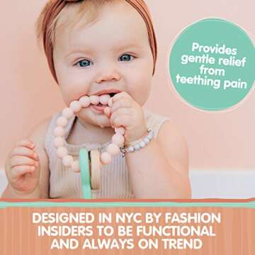 Chewbeads Brooklyn Teething Toy - Stylish & Safe