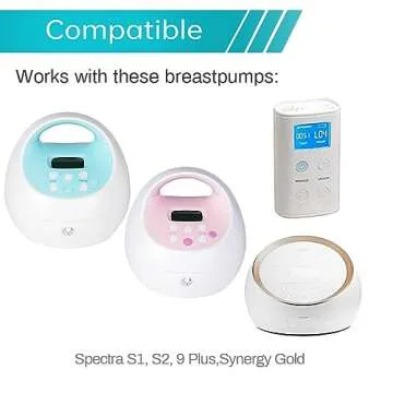 PumpMom Pump Parts Compatible with Spectra, Replacement Duckbill Valves and Silicone Membrane for Sp...