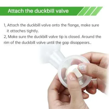 PumpMom Pump Parts Compatible with Spectra, Replacement Duckbill Valves and Silicone Membrane for Spectra S2 Spectra S1 9 Plus and SG Breastpumps - Pack of 6