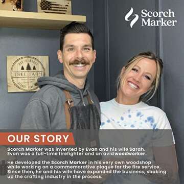 Scorch Marker Maple Spatulas for Woodburning and Pyrography, Spatula Set for Crafting with Scorch Markers, Smooth Maple Cookware for Kitchen Use or Decoration, (Set of 3)