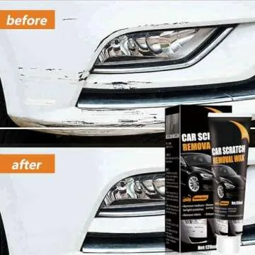 Scratch Remover for Vehicles, 2025 New Car Scratch Remover, Upgrade Car Scratch Repair Paste, Car Paint Scratch Repair Polishing Wax with Wipe and Sponge for Car Vehicles Deep Scratches (1)