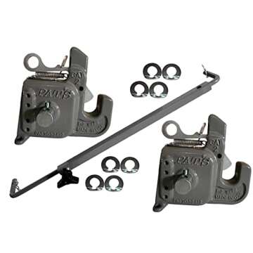 Category #2 Pat's Easy Change with Stabilizer Bar - Best Quick Hitch System On The Market – Flexible, Durable and Affordable - Comes w/ 4 Pair of Lych Pin Washers