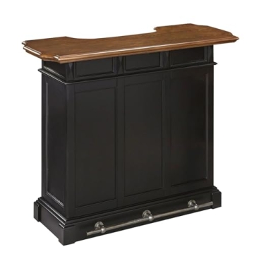 homestyles Bar Americana Black - Stylish Home Bar for Entertaining