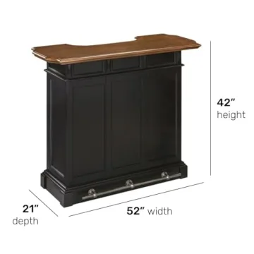 Stunning homestyles Bar with Oak Finish - Perfect for Entertaining!