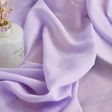 Yourose 5PCS 10ft-29x120 Inches Light Purple Chiffon Table Runner ,Gauze Table Runner,Rustic Sheer Fabric for Romantic Wedding Decorations,Baby Shower and Birthday Party Table Decorations