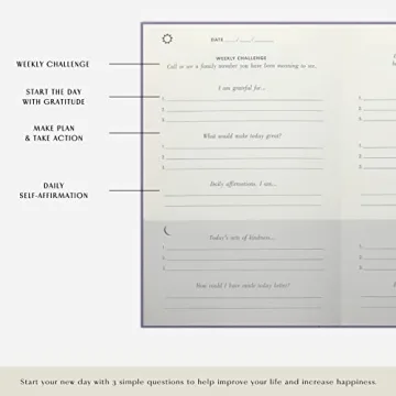 The Gratitude Journal for Happiness and Mindfulness Every Day