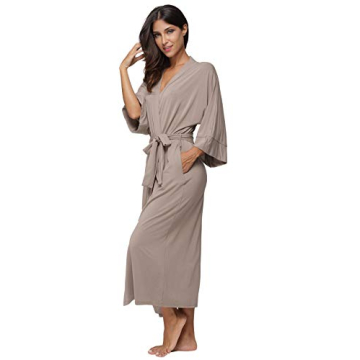 Elegant Women's Long Kimono Robes for Comfort and Style