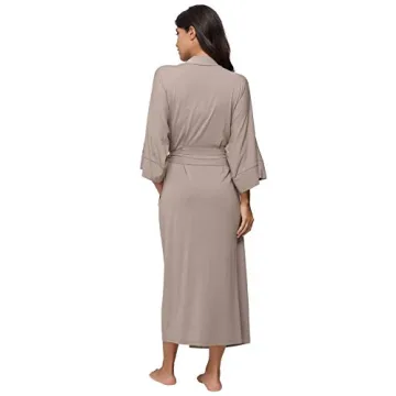 Elegant Women's Long Kimono Robes for Comfort and Style