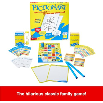 Pictionary Board Game for Families and Parties - Fun Drawing Game