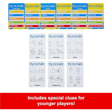 Pictionary Board Game for Families and Parties - Fun Drawing Game