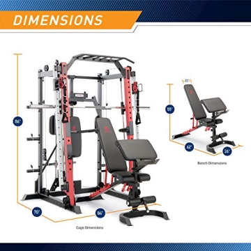Marcy Smith Machine Multifunction Gym Rack, Maximize Workouts