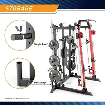 Marcy Smith Machine Multifunction Gym Rack, Maximize Workouts