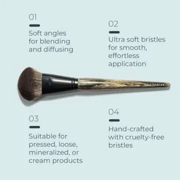 Rose and Ben C41 Blush Brush for Flawless Makeup Application