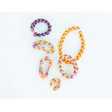 JIYAKO 2500+ Rubber Band Bracelet Kit, Loom Bracelet Making Kit for Kids, Rubber Bands Refill Loom Set, Loom Bands Kit,Friendship Bracelet Birthday Gift Kits