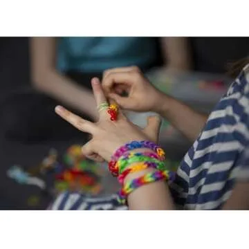 JIYAKO 2500+ Rubber Band Bracelet Kit, Loom Bracelet Making Kit for Kids, Rubber Bands Refill Loom Set, Loom Bands Kit,Friendship Bracelet Birthday Gift Kits