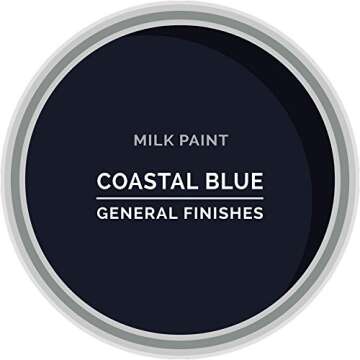 General Finishes Water Based Milk Paint, 1 Quart, Coastal Blue